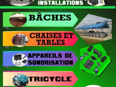 Service de location de matériel d’événementiel
