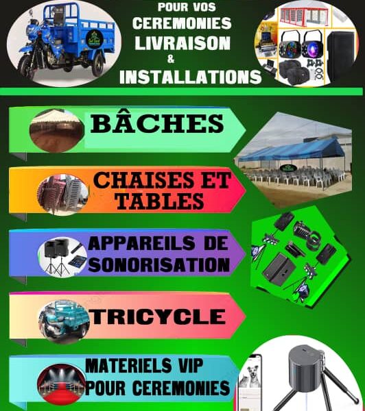 Service de location de matériel d’événementiel